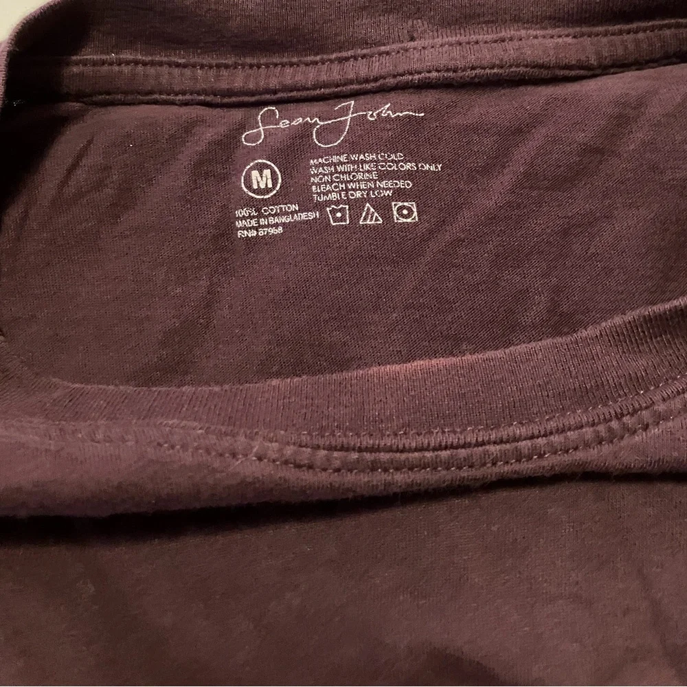 Sean John T-shirt Men’s M Brownish Purple Gold Logo - Picture 3 of 3